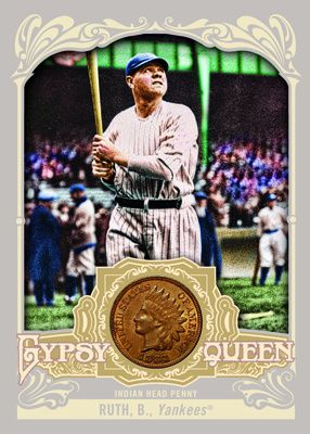 2012 Topps Gypsy Queen Babe Ruth Indian Head Coin