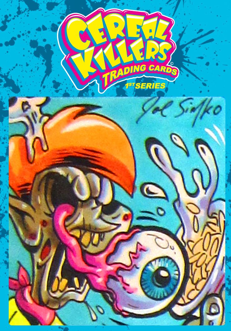 Cereal Killers Series 1 Joe Simko Original Color Sketch Art Card