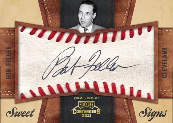 2011 Panini Contenders Baseball Bob Feller Autograph