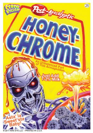 Cereal Killers Series 1 Honey-Chrome Sticker Card