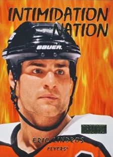 12/13 Fleer Retro Intimidation nation #9 of 20IN Eric Lindros