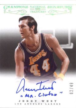 12/13 Panini National Treasures Jerry West Champions Signatures
