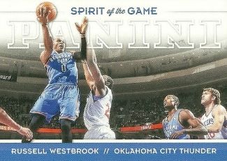 12/13 Panini Spirit of the Game Russell Westbrook