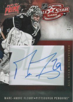 2011-12 Panini Prime All-Star Signatures #14 Marc-Andre Fleury #1/1