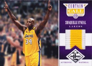 12/13 Panini Limited Curtain Call Shaquille O'Neal Prime Jersey #/10