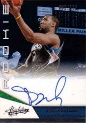 12/13 Panini Absolute Derrick Williams Autograph RC