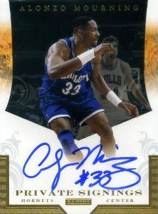 12/13 Panini Absolute Private Signings Alonzo Mourning