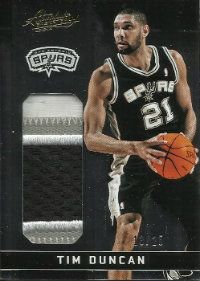 12/13 Panini Absolute Tim Duncan Patch Jersey Card
