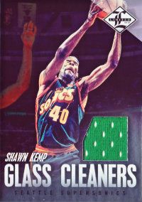 12/13 Panini Limited Glass Cleaners Shawn Kemp Jersey Card