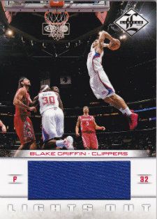 12/13 Panini Limited Lights Out Blake Griffin Jersey Card