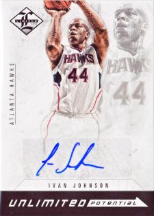 12/13 Panini Limited Unlimited Potetial Ivan Johnson Autograph Card