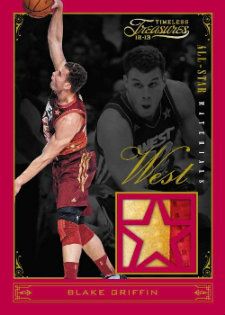 2012/13 Panini Timeless Treasures Blake Griffin All-Star Jersey Card
