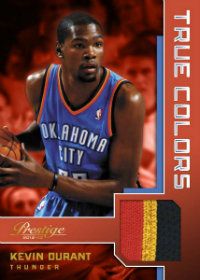 2012-13 Panini Prestige True Colors Kevin Durant Prime Jersey Card