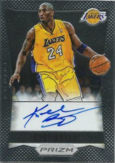 2012-13 Panini Prizm Kobe Bryant Autograph Card