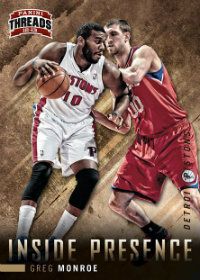 2012-13 Panini Threads Basketball Greg Monore Inside Presence Insert Card