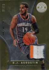 2012-13 Panini Totally Certified D.J. Augustin Gold Prime Jersey Card