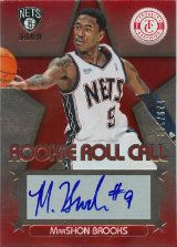 2012-13 Panini Totally Certified MarShon Brooks Red Rookie Roll Call Autograph