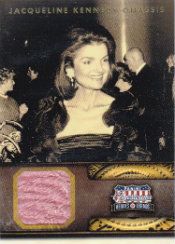 2012 Panini Americana Heroes and Legends Jacqueline Kennedy-Onassis Dress Card