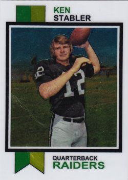 2012 Topps Chrome QB Reprint 1973 Topps #487 Ken Stabler Oakland Raiders