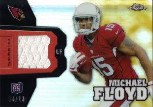 2012 Topps Chrome Michael Floyd Rookie Relic Card