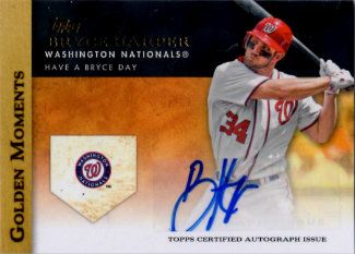 2012 Topps Golden Moments Bryce Harper Autograph Card