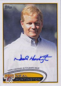 2012 Topps Update AGM-NH Neal Huntington - Pirates GM Autograph Card