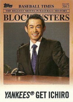 2012 Topps Update Blockbusters Yankees Get Ichiro Card