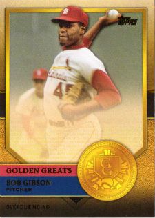 2012 Topps Update Bob Gibson Golden Greats Insert Card #GG-77 Bob Gibson