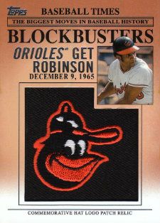 2012 Topps Update Frank Robinson Manufactured Hat Logo Card