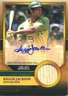 2012 Topps Update Golden Greats Auto Relic #GGAR-RJ Reggie Jackson - A's