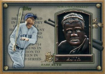 2012 Topps Update Series Babe Ruth HOF Plaque Card