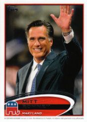 2012 Topps Update Series Baseball Mitt Romney Code Card