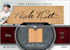 2013 Topps Series 1 Babe Ruth Cut Autograph Relic Card #1/1