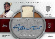 2013 Topps Series 1 Ultimate Chase Willies Mays Autograph Relic Card