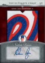 2013 Topps Series 1 Ultimate Chase Nolan Ryan Jumbo Patch Autograph