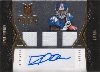 2012 Panini Momemntum David Wilson Triple Material Autograph RC #26/49