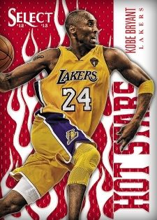 2012/13 Panini Select Hot Stars Kobe Bryant Insert Card