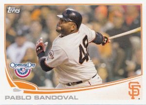 2013 Topps Opening Day #212 Pablo Sandoval Base