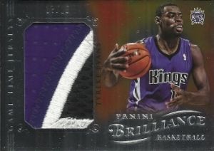 12/13 Panini Brilliance Game Time Jersey Tyreke Evans Patch