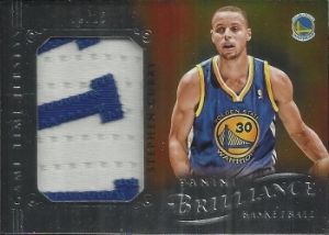 12/13 Panini Brilliance Game Time Jersey Stephen Curry Patch