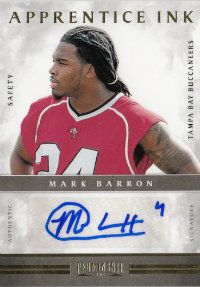 2012 Panini Prominence Apprentice Ink #7 Mark Barron #/99