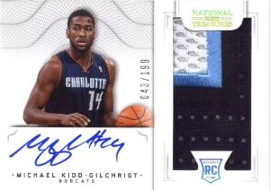12/13 Panini National Treasures Michael Kidd-Gilchrist Auto/Patch RC