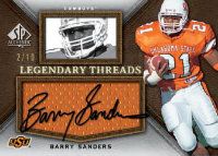 2012 Sp Authentic Barry Sanders Autograph