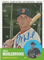 2012 Heritage Will Middlebrooks Autograph