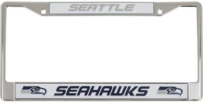 Seattle Seahawks Metal License Plate Cover