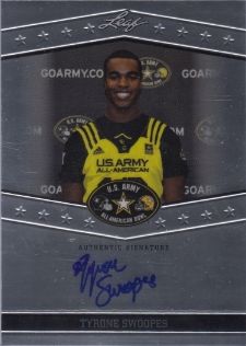 2013 Leaf Metal Draft Tyrone Swoopes Autograph