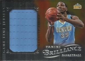 12/13 Panini Brilliance #75 Kenneth Faried Game Time Jersey