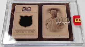 2013 Panini Black Box Americana Historical Items Jim Thorpe