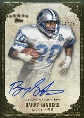 2012 Topps Five Star Barry Sanders Auto