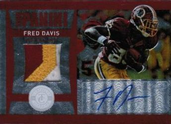 2012 Panini Totally Certified Fred Davis Auto Patch